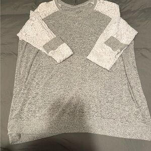 Torrid lace sleeve sweater
